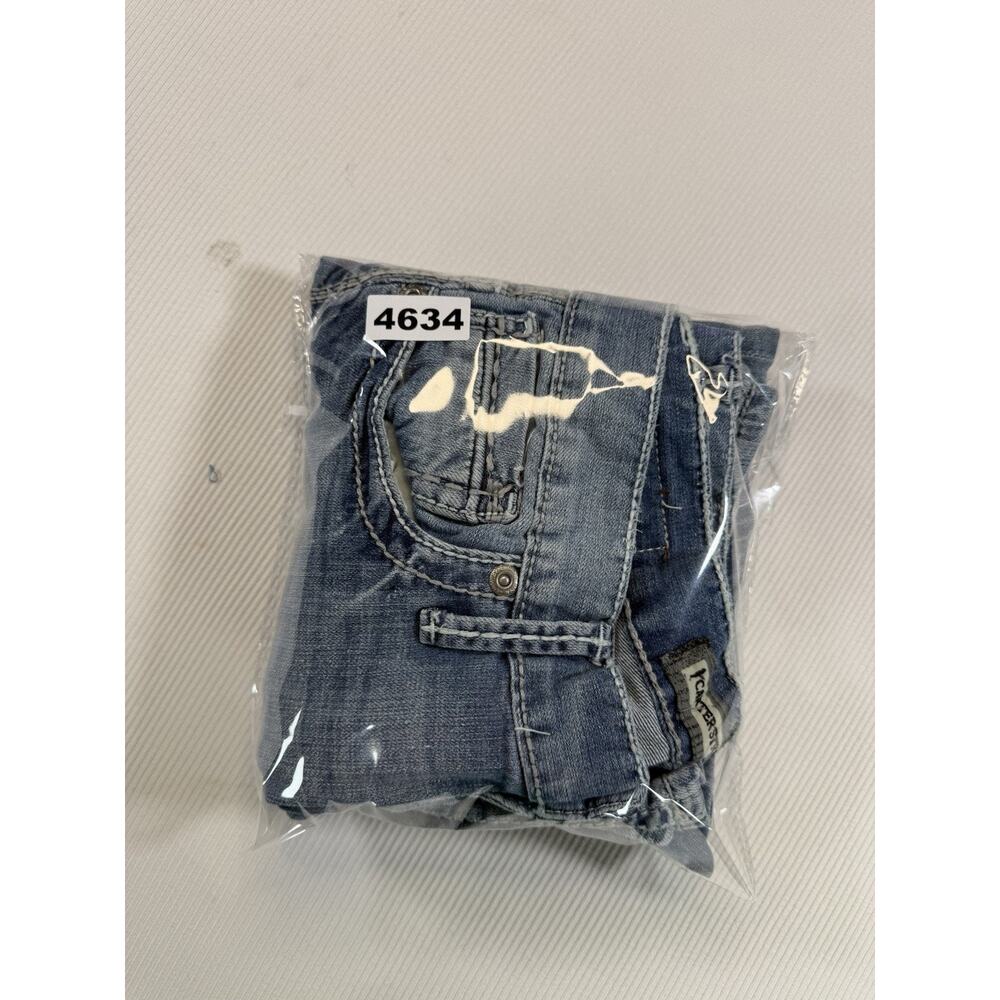 BKE Carter Straight Jeans Mens 31R Blue Stretch Denim Buckle Distressed - Picture 10 of 10
